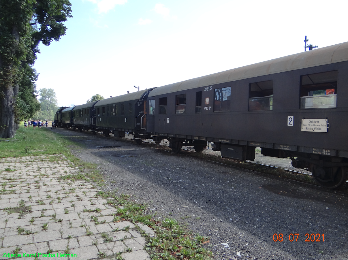 Retro holiday train. Chabówka. 2021