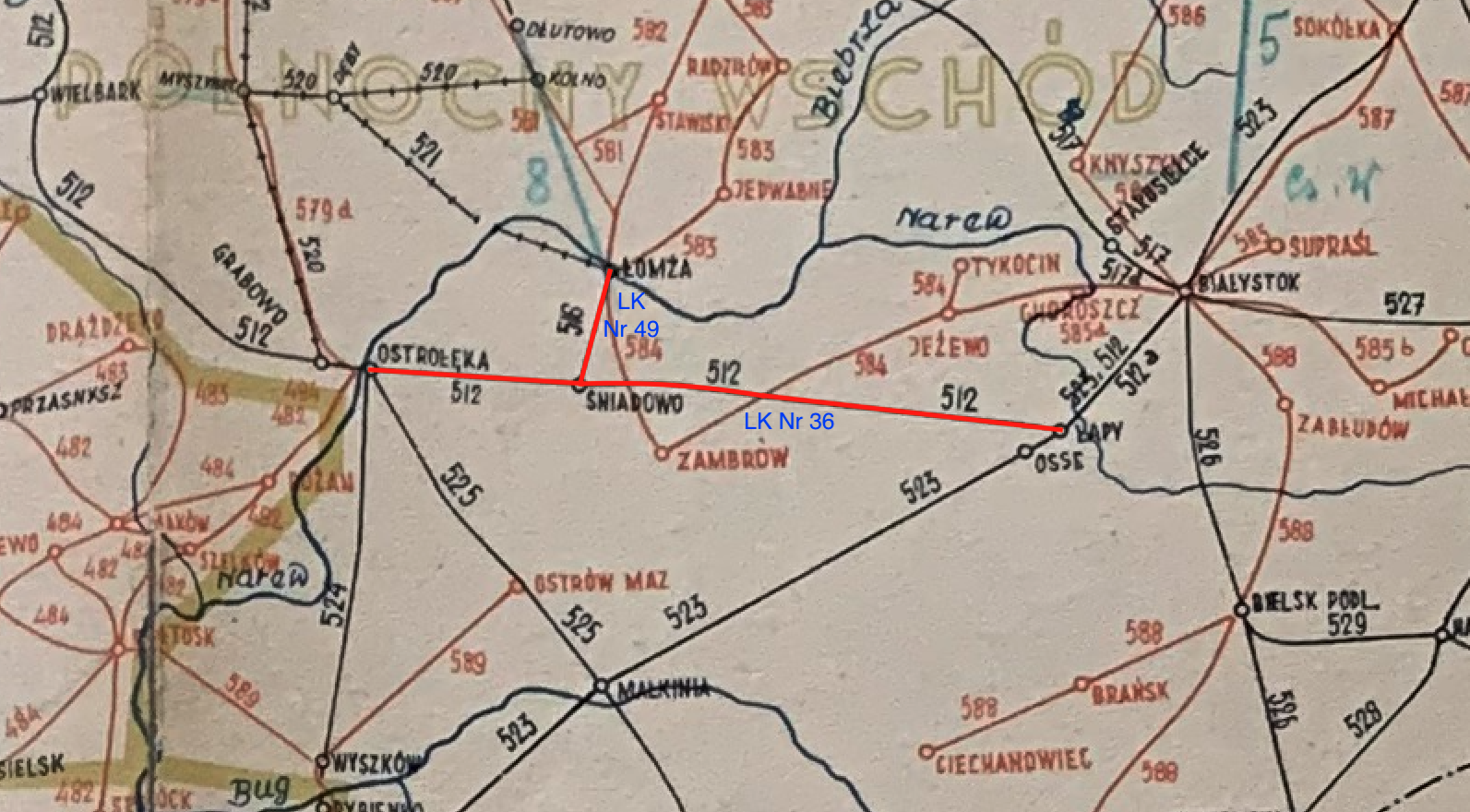 Linia kolejowa Nr 36 Ostrołęka – Łapy. 2025r.